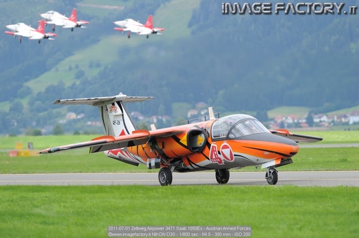 2011-07-01 Zeltweg Airpower 3471 Saab 1050Es - Austrian Armed Forces